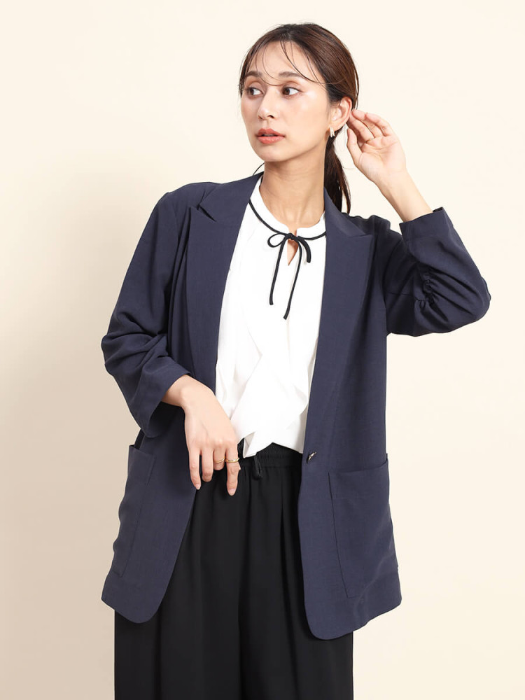 ギャザースリーブテーラードジャケット - FENNEL - FENNEL｜YAMADAYA STORE 