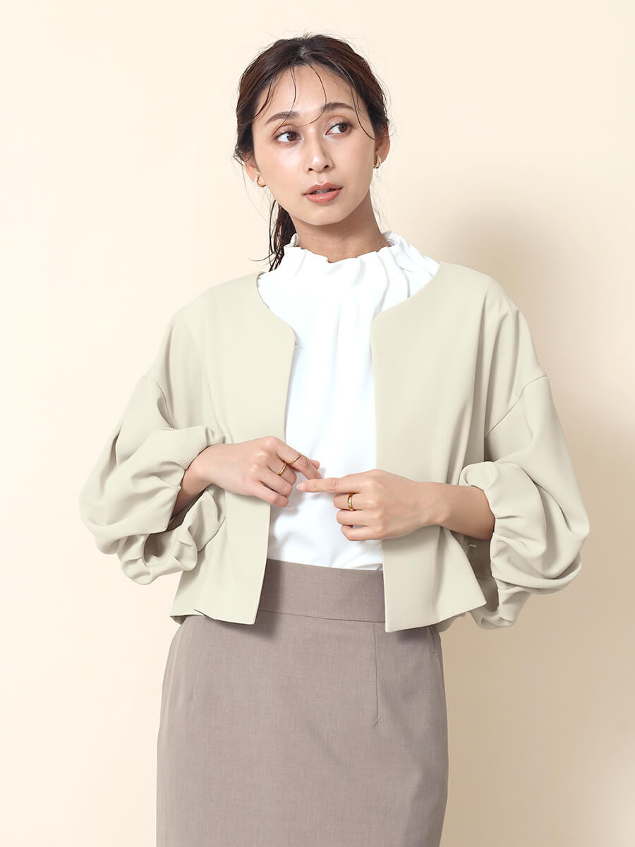 クロップドパフスリーブジャケット YAMADAYA STORE