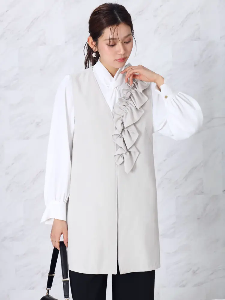 ※saya【定価¥24,000 新品】FENNELフリルジレ アシンメトリーフリルジレ - FENNEL - FENNEL｜YAMADAYA STORE