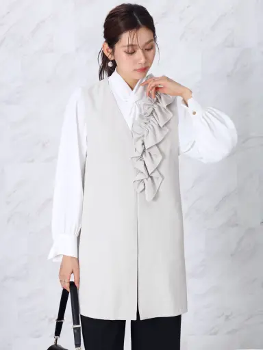 アシンメトリーフリルジレ - FENNEL - FENNEL｜YAMADAYA STORE