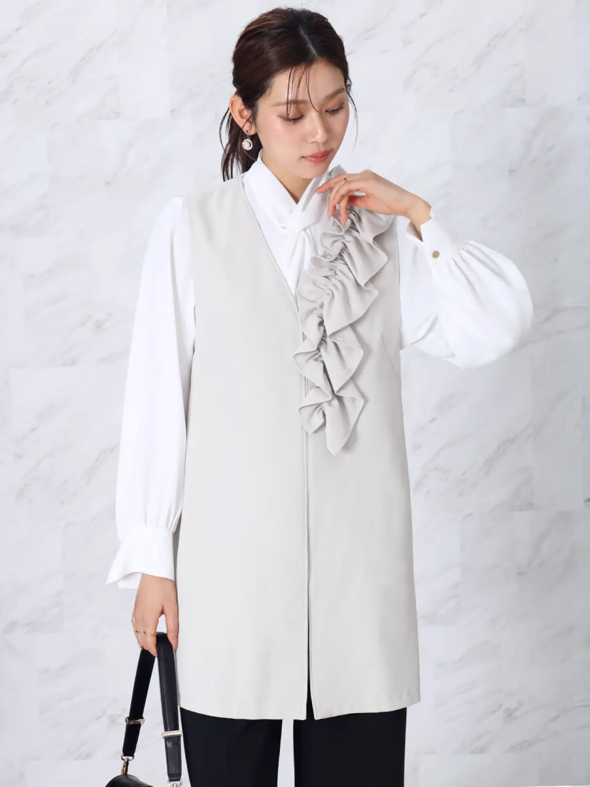 アシンメトリーフリルジレ - FENNEL - FENNEL｜YAMADAYA STORE