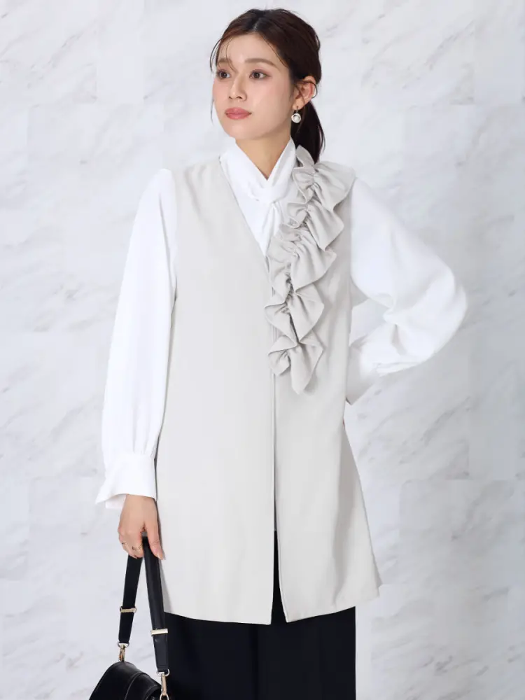 アシンメトリーフリルジレ - FENNEL - FENNEL｜YAMADAYA STORE