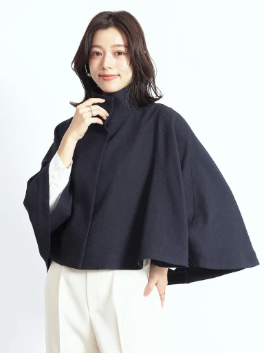 かれんこん　　美品　YAMADAYA FENNEL ポンチョコート 0-1_m.webp