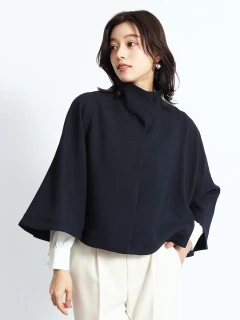 フェンネル FENNEL ファーポンチョアウター （チャコールグレー