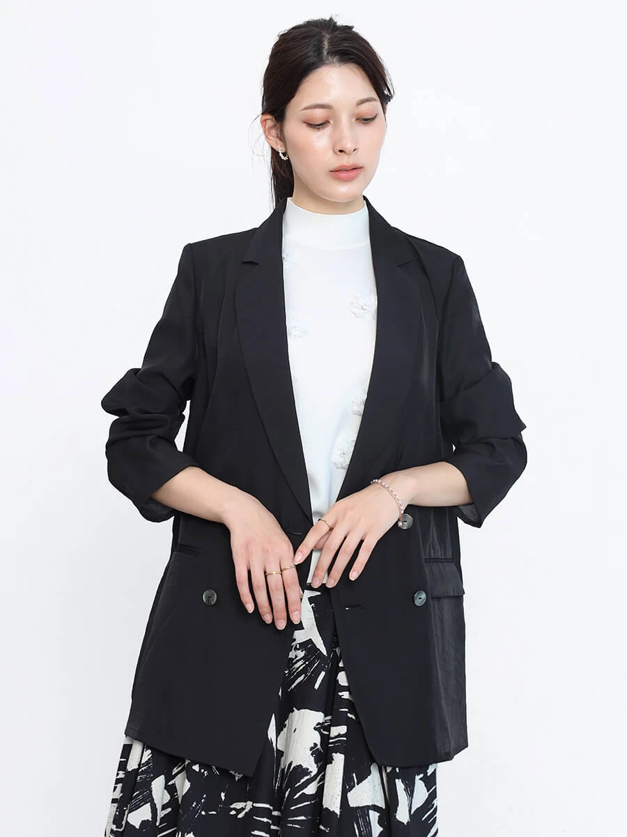 新品　ヤマダヤ　フェンネル　FENNEL　アウター　春秋　羽織り　黒　ジャケット FENNELのジャケット/アウターの商品一覧｜ファッション通販の