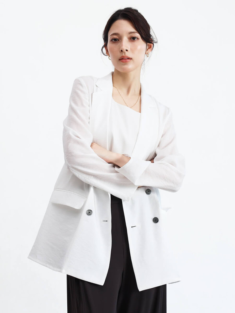 【最終価格】FENNEL☆ノーカラージャケット ライトアウター 最終価格】FENNEL☆ノーカラージャケット ライトアウター FENNEL