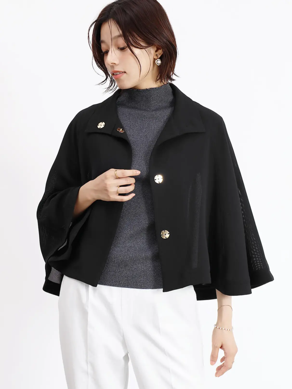 Fennel ケープジャケット メッシュケープジャケット - FENNEL - FENNEL｜YAMADAYA STORE
