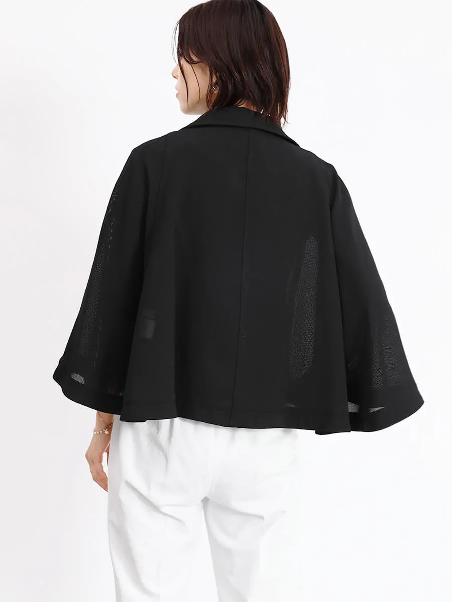 フェンデイ　ケープジャケット　ブラック メッシュケープジャケット - FENNEL - FENNEL｜YAMADAYA STORE