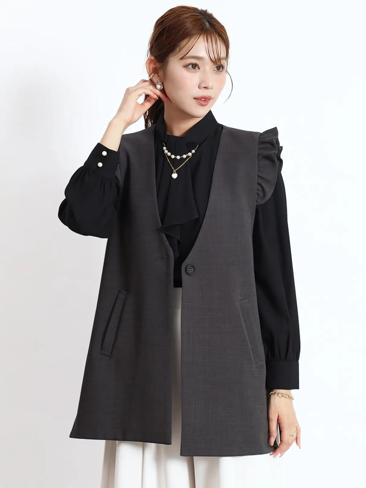 新品　fennel スコットクラブ　定価¥2万9000円　異素材　コート 新品 fennel スコットクラブ 定価¥2万9000円 異素材 コート