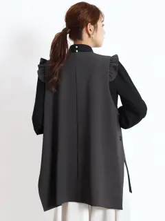 新品☆未使用　FENNEL フェンネル　ジレ 楽天市場】FENNEL フェンネル 3WAYフリルジレ トップス