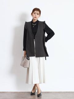 新品　ヤマダヤ　フェンネル　FENNEL　アウター　春秋　羽織り　黒　ジャケット 新品】 FENNEL フェンネル テーラードジャケット 黒 ヤマダヤ