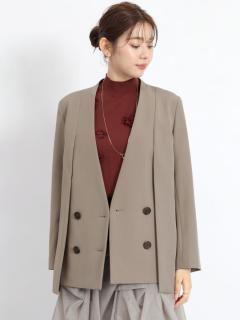 ヤマダヤ　スコットクラブ　ノーカラーショート丈ブルゾン ノーカラージャケットの商品一覧｜ファッション通販のYAMADAYA STORE