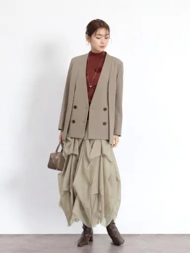 ※専用【FENNEL】ノーカラーブレードジャケット 新品未使用 FENNELのノーカラージャケットの商品一覧｜ファッション通販の