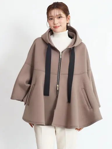 FENNEL ヤマダヤ ポンチョ ケープコート ジップアップ パーカー 薄紫 9 FENNEL ヤマダヤ ポンチョ ケープコート ジップアップ パーカー 薄紫 9