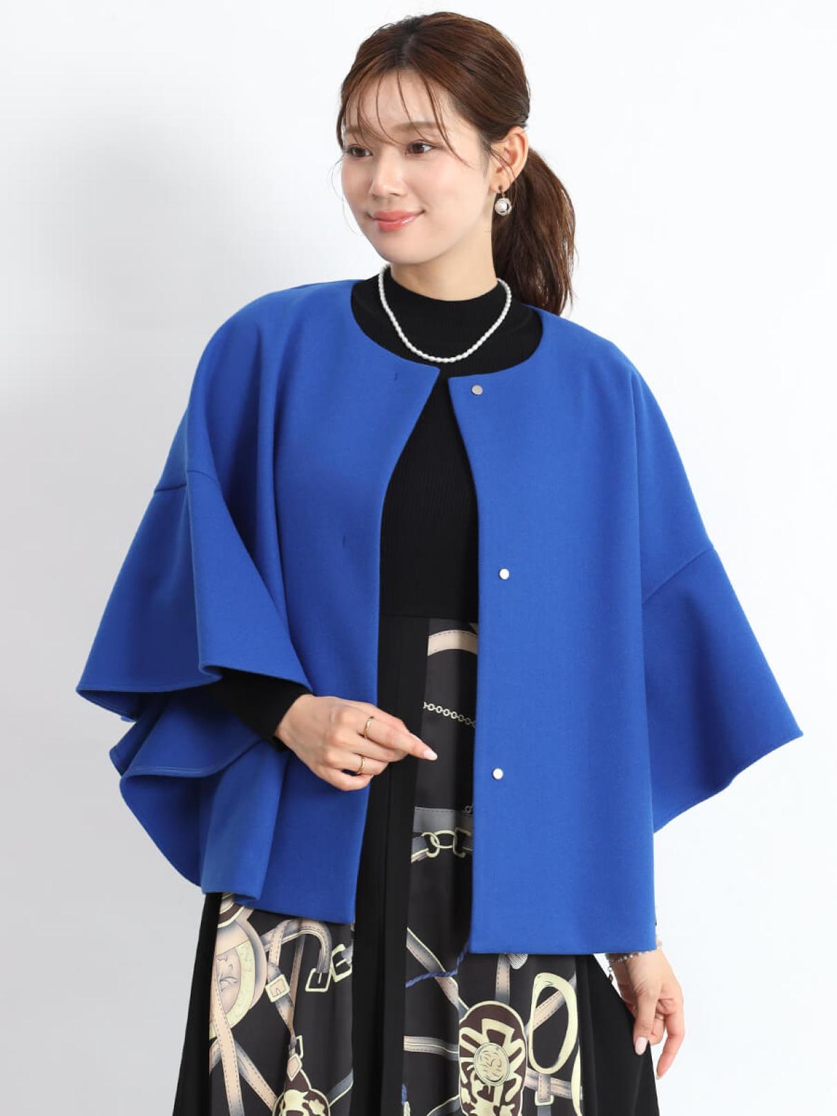 【新品未使用】ヤマダヤ　ラッフルスリーブジャケット　FENNEL ラッフルスリーブウールライクアウター - FENNEL - FENNEL