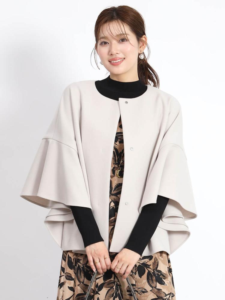 ラッフルスリーブウールライクアウター - FENNEL - FENNEL｜YAMADAYA STORE