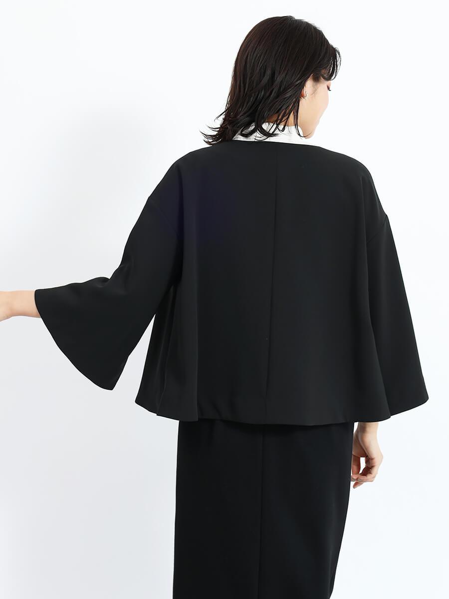 新品　ヤマダヤ　フェンネル　FENNEL　アウター　春秋　羽織り　黒　ジャケット 新品 ヤマダヤ フェンネル FENNEL アウター 春秋 羽織り 黒