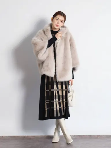 フーデッドボリュームファーコート - FENNEL - FENNEL｜YAMADAYA STORE