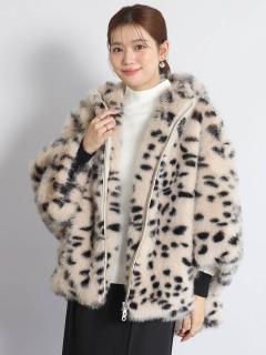 美品 agnis b アニエス・ベー ダルメシアン柄 ファーコート ダルメシアンボリュームファーコート - FENNEL - FENNEL｜YAMADAYA STORE