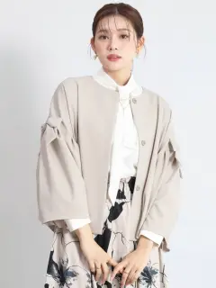 リボンアームノーカラージャケット - FENNEL - FENNEL｜YAMADAYA STORE