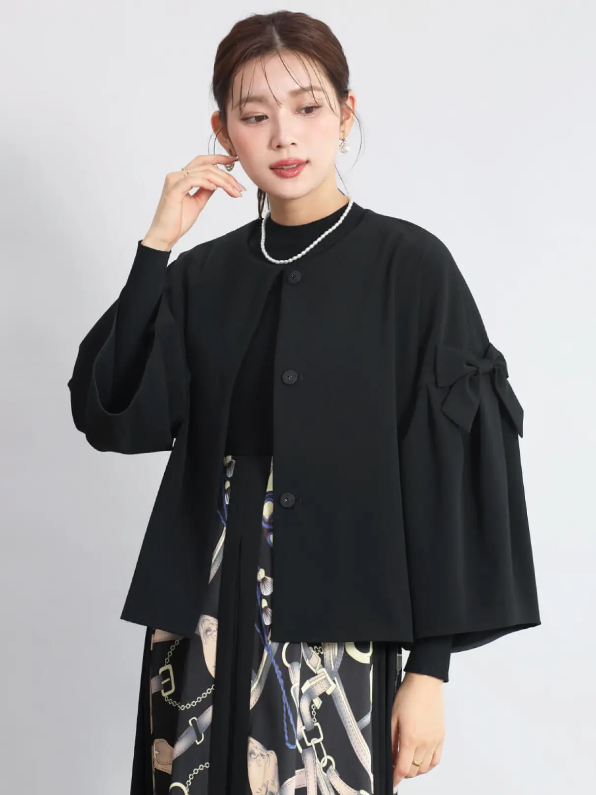 リボンアームノーカラージャケット - FENNEL - FENNEL｜YAMADAYA STORE