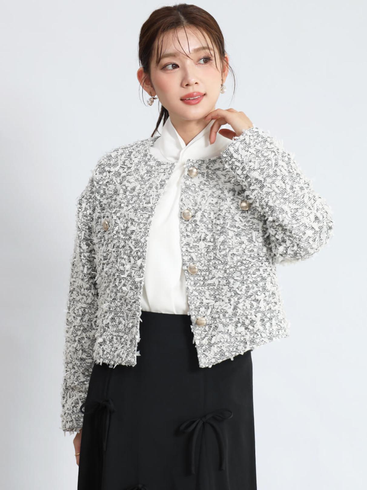 ★最終お値下げ★ヤマダヤ　FENNEL ツイードジャケット リボンツイードノーカラージャケット - FENNEL - FENNEL｜YAMADAYA STORE