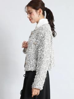 リボンツイードノーカラージャケット - FENNEL - FENNEL｜YAMADAYA STORE