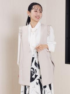 ノーカラー3WAYフリルジレ - FENNEL - FENNEL｜YAMADAYA STORE