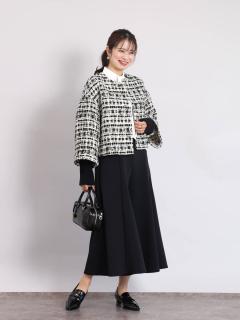 モノトーンツイードリブカフスジャケット - FENNEL - FENNEL｜YAMADAYA