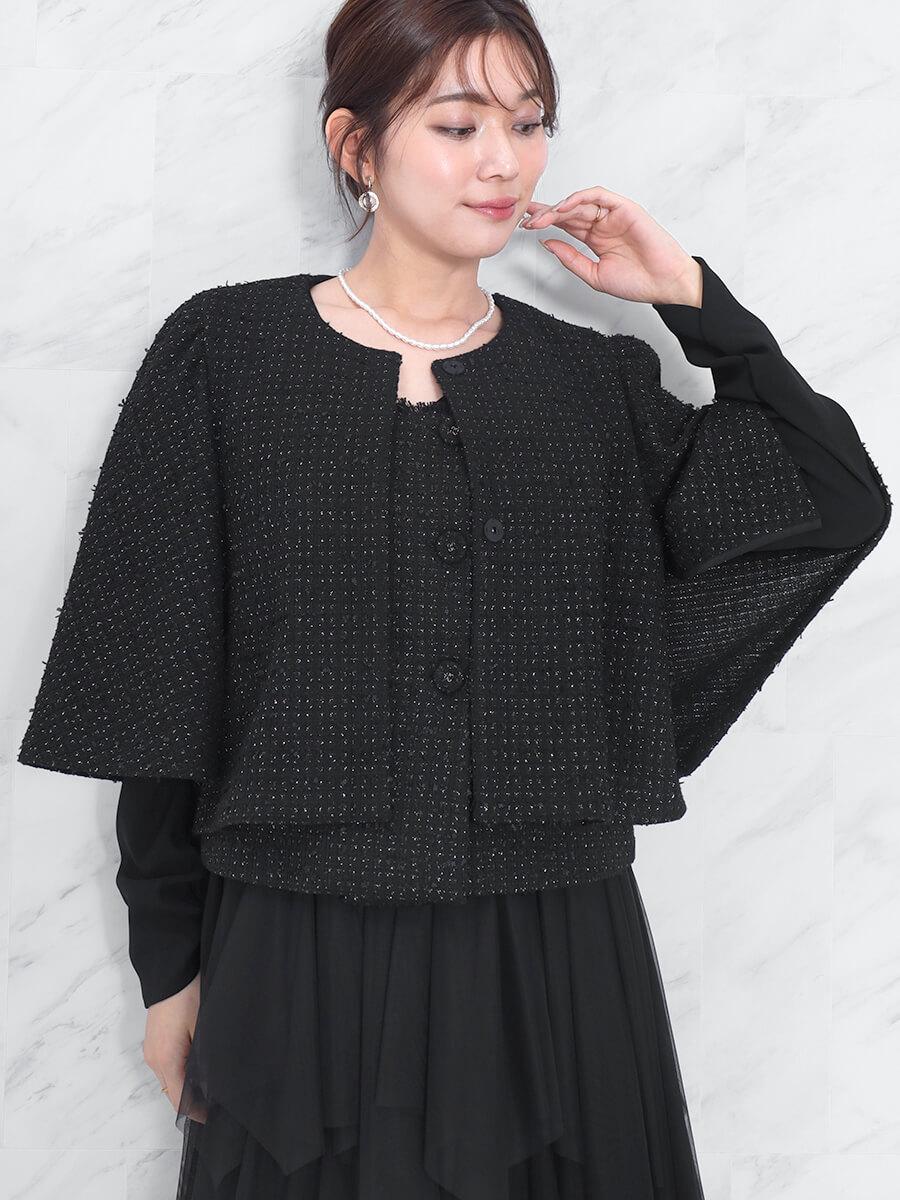 ニットツイードスリットスリーブジャケット - FENNEL - FENNEL