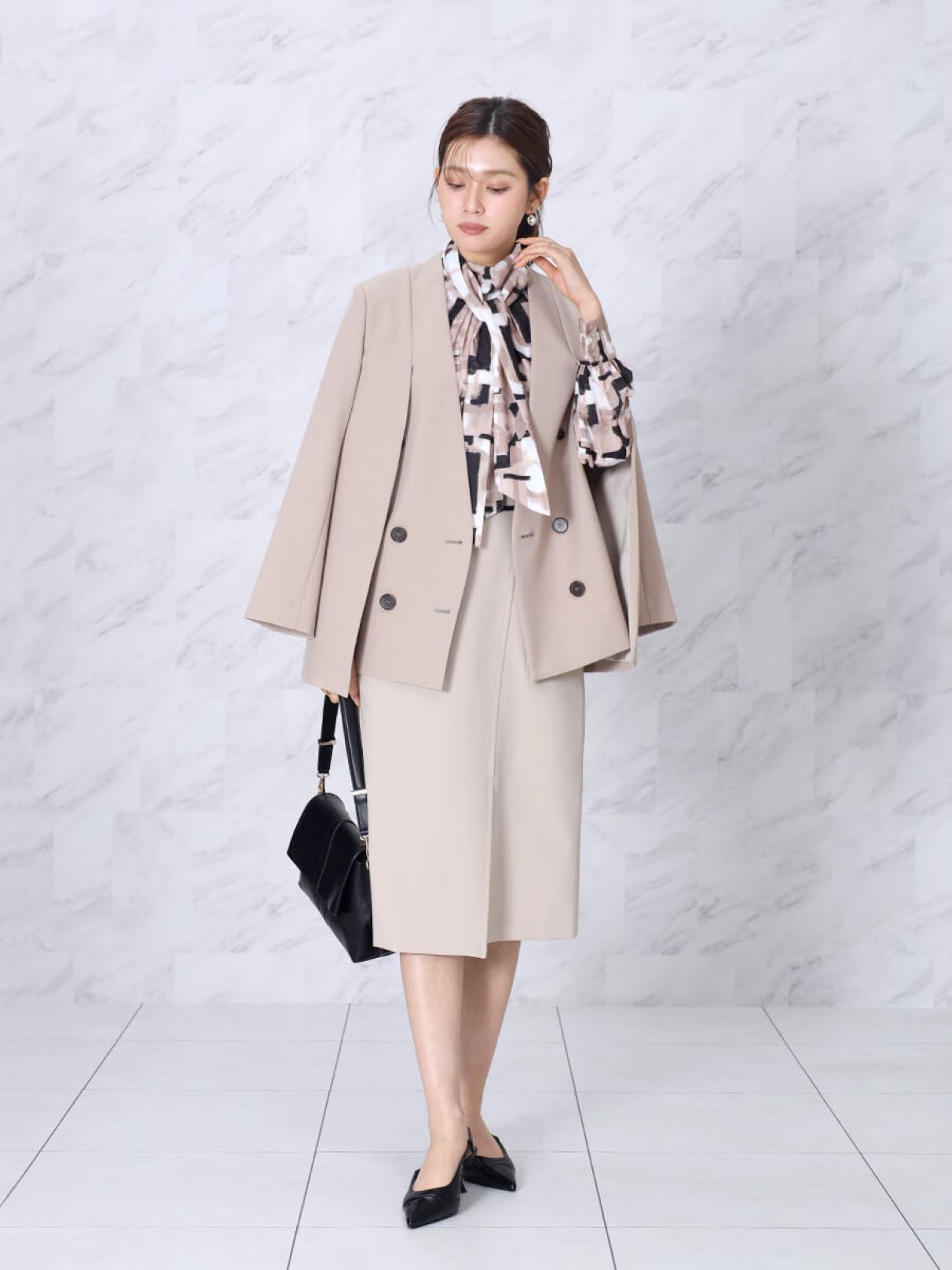 ダブルフロント2wayノーカラージャケット - FENNEL - FENNEL｜YAMADAYA