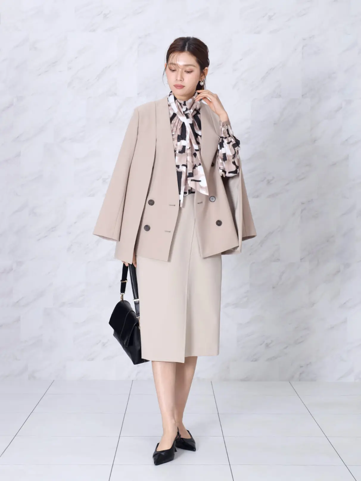 美品　FENNEL　グレー系 ヘリンボーン ノーカラージャケット　ヤマダヤ 美品 FENNEL グレー系 ヘリンボーン ノーカラージャケット ヤマダヤ