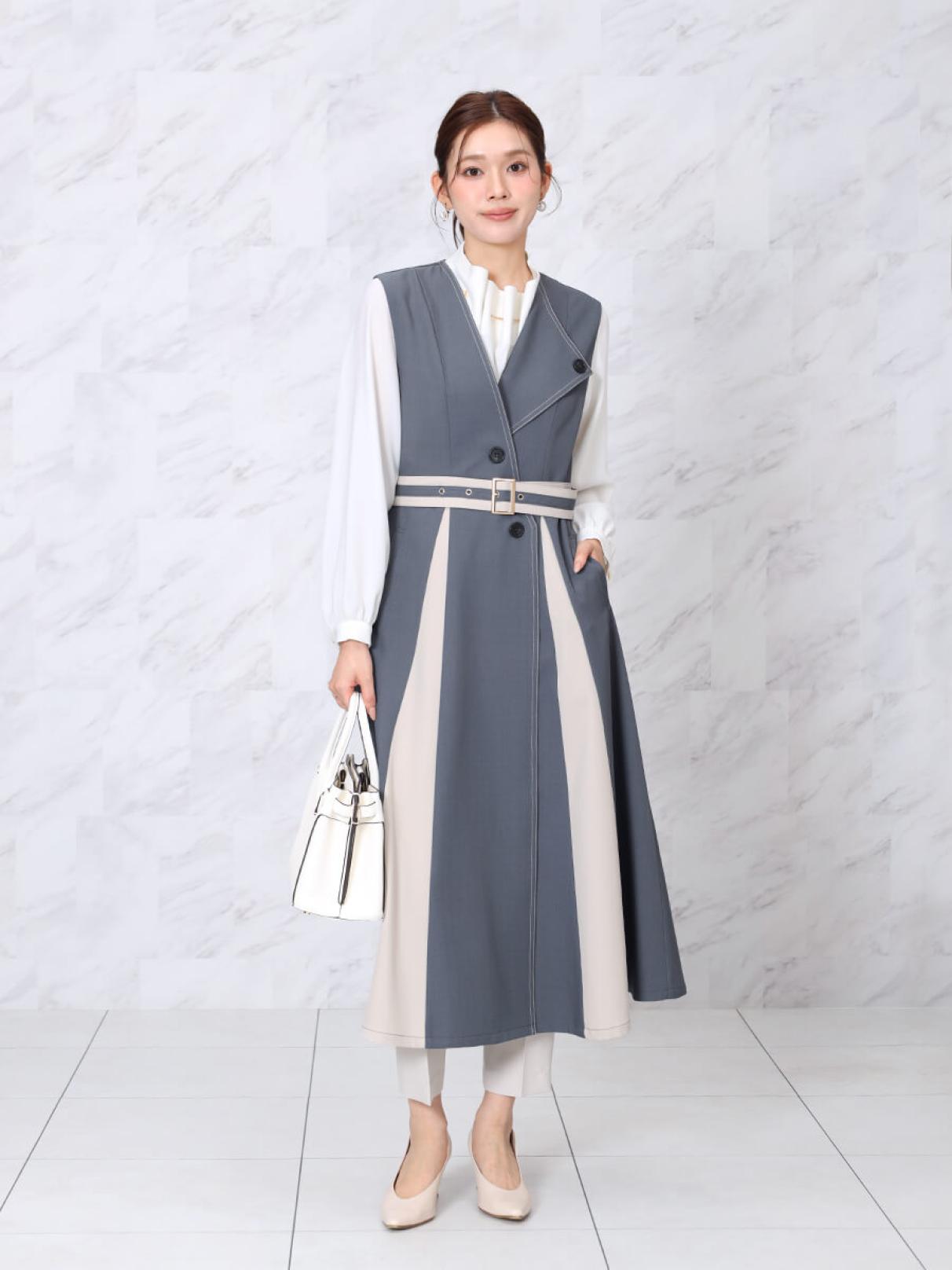 YAMADAYA ヤマダヤ　FENNEL ジレワンピース バイカラージレワンピ - FENNEL - FENNEL｜YAMADAYA STORE