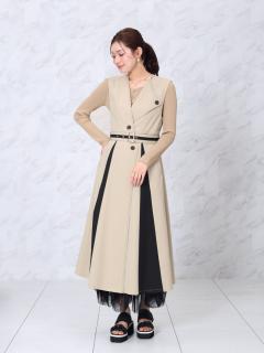 ベージュ　166cm