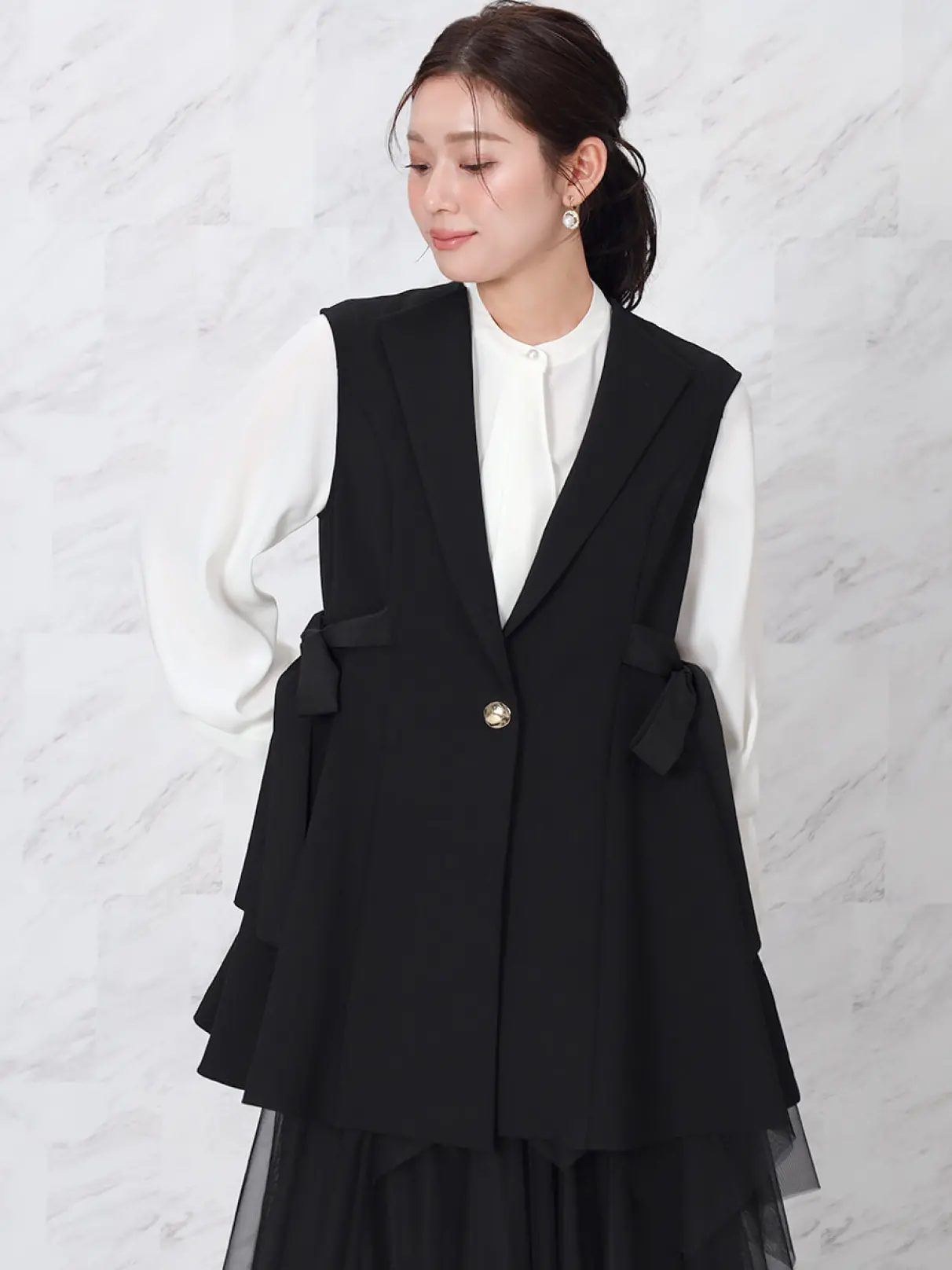 サイドリボンフレアジレ - FENNEL - FENNEL｜YAMADAYA STORE