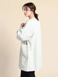 今期新品　FENNEL ヤマダヤギャザースリーブノーカラーコート ギャザースリーブノーカラーコート - FENNEL - FENNEL｜YAMADAYA