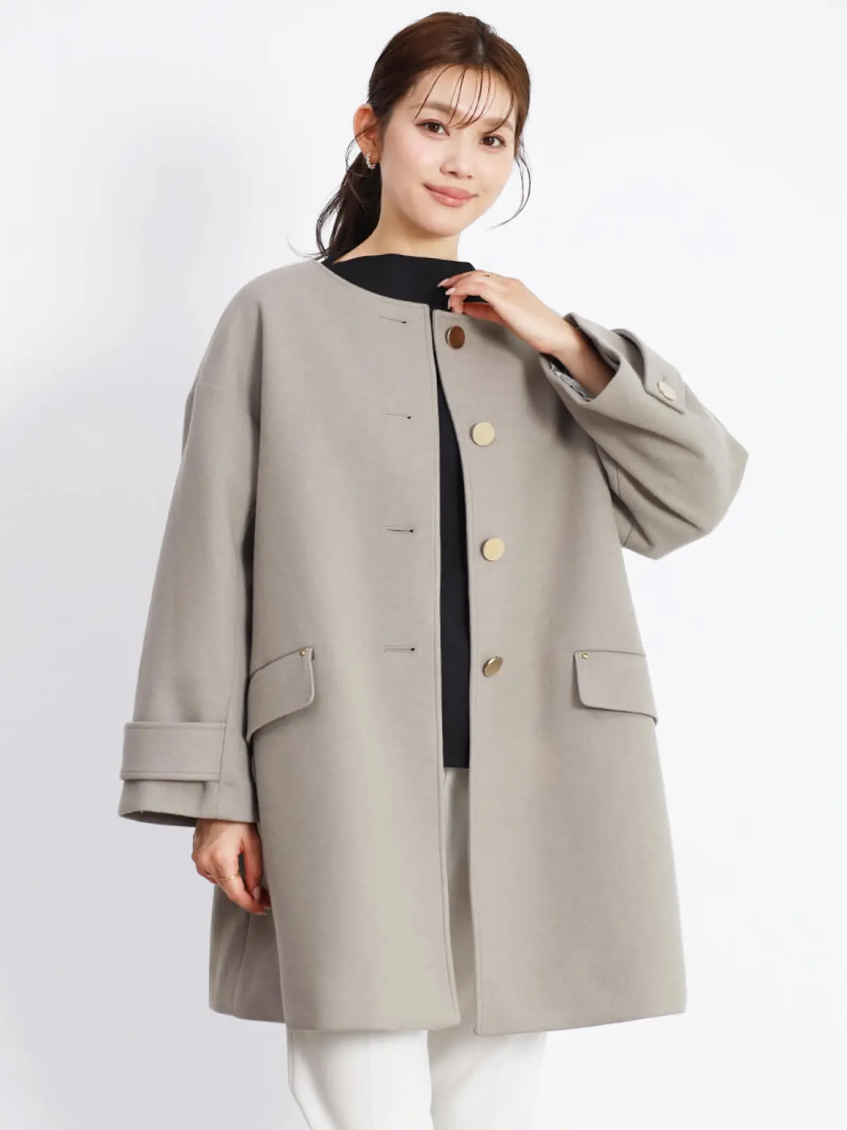 未使用　fennel 定価2万6000円　ジャケット　ヤマダヤ　アイボリー FENNELのノーカラージャケットの商品一覧｜ファッション通販の