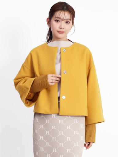 未使用　fennel 定価2万6000円　ジャケット　ヤマダヤ　アイボリー FENNELのノーカラージャケットの商品一覧｜ファッション通販の