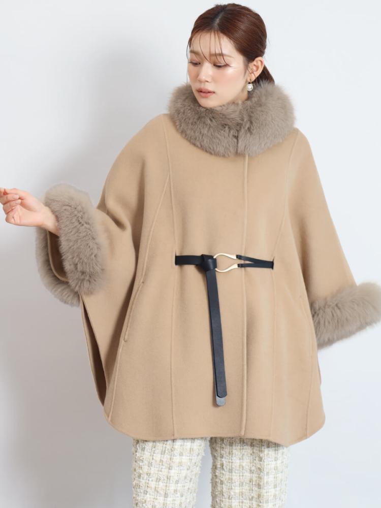 ベルテッドファーポンチョ - FENNEL - FENNEL｜YAMADAYA STORE