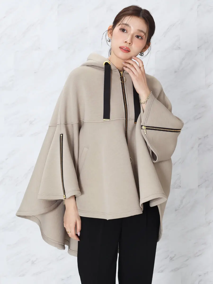 ダンボールニットフレアポンチョアウター - FENNEL - FENNEL｜YAMADAYA