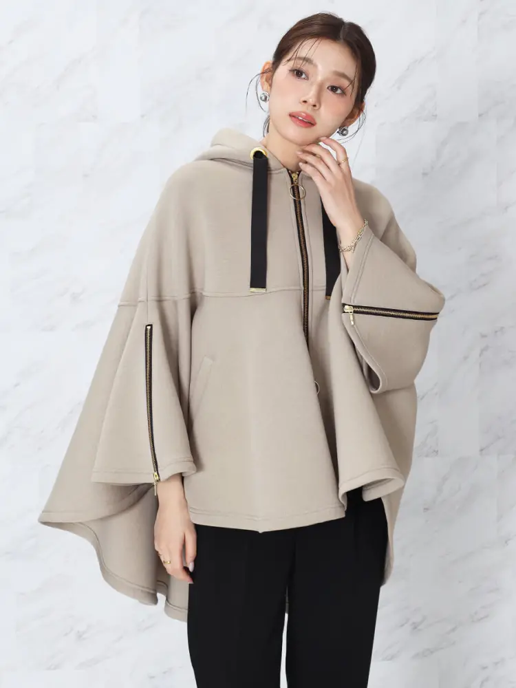 ダンボールニットフレアポンチョアウター - FENNEL - FENNEL｜YAMADAYA