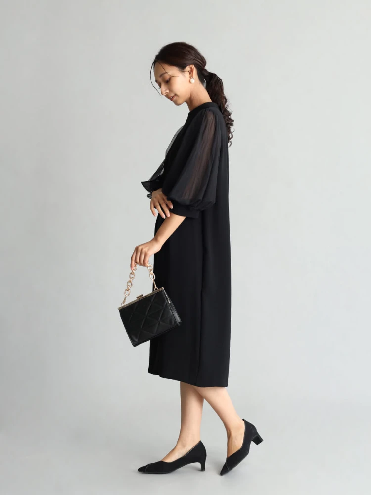 美品 FENNEL フェンネル サイドアクセントボタンジレ 黒 ヤマダヤ フェンネル FENNEL サイドボタンテーラーカラージレ （ブラック