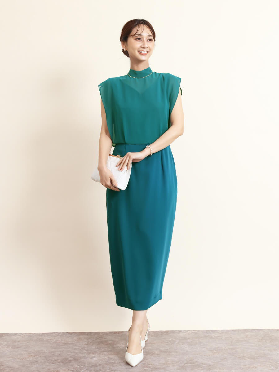 シフォンドッキングIラインコンビワンピース YAMADAYA STORE