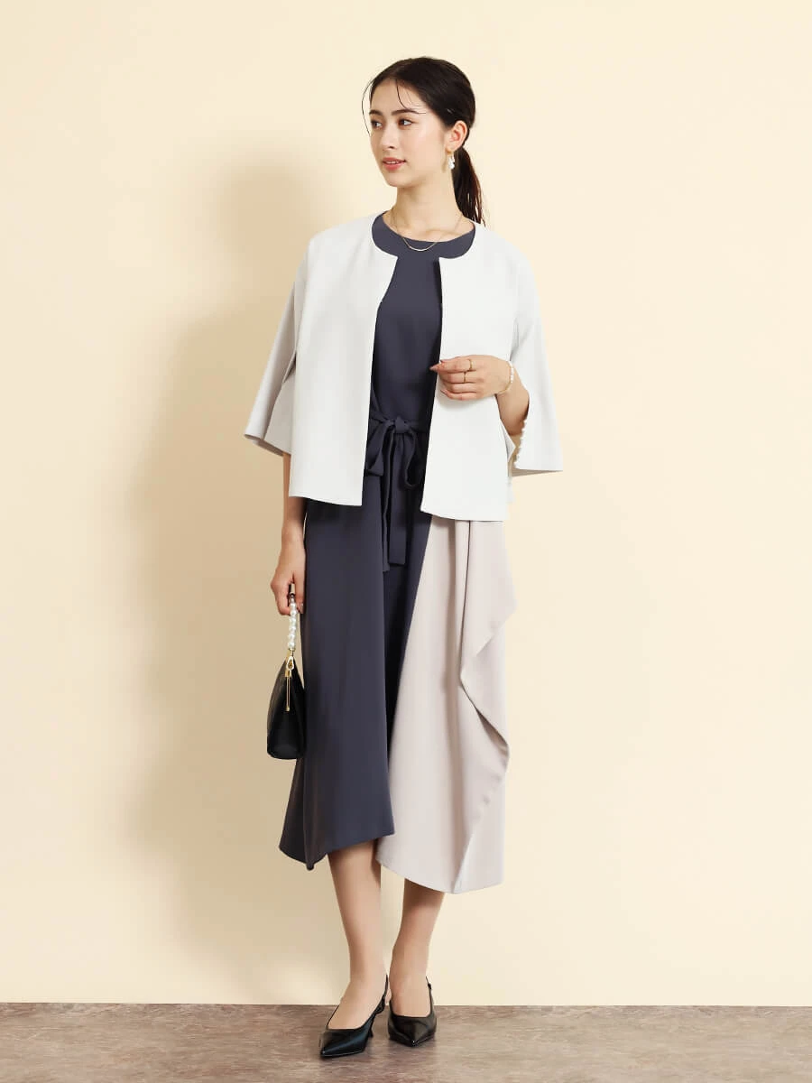 アシンメトリーバイカラーワンピース - FENNEL - FENNEL｜YAMADAYA STORE