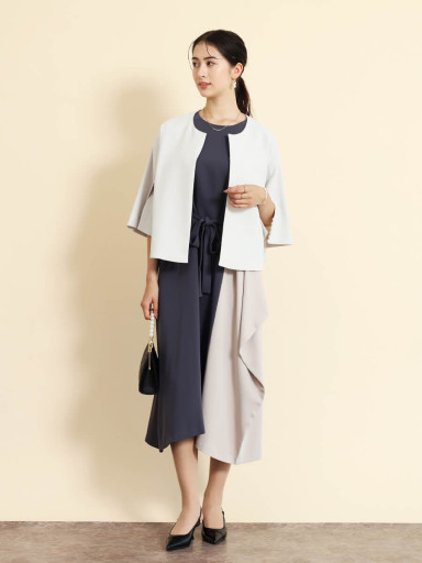 アシンメトリーバイカラーワンピース - FENNEL - FENNEL｜YAMADAYA STORE