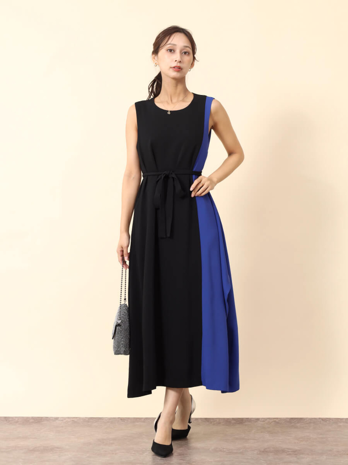 アシンメトリーバイカラーワンピース - FENNEL - FENNEL｜YAMADAYA STORE