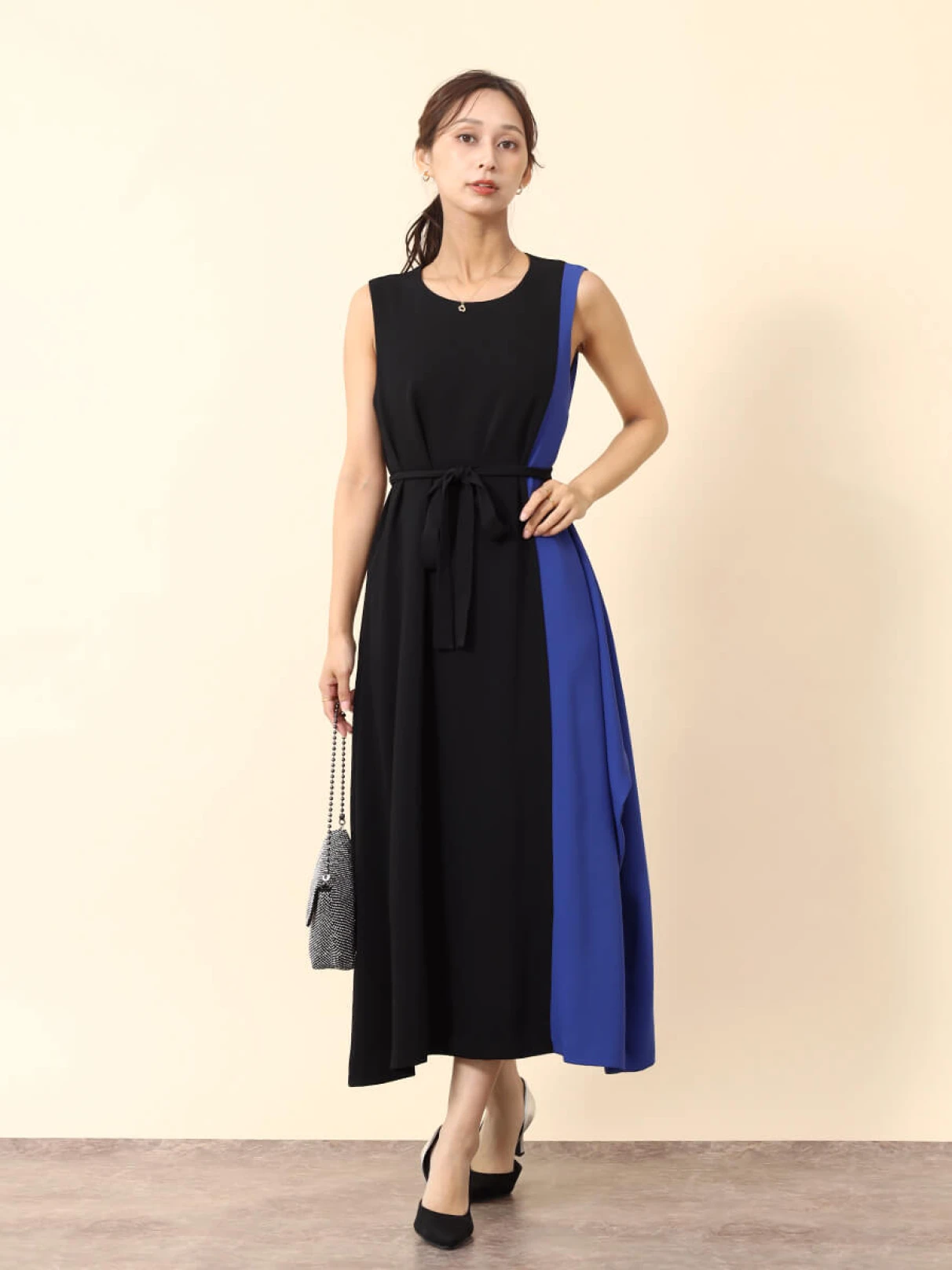 アシンメトリーバイカラーワンピース - FENNEL - FENNEL｜YAMADAYA STORE