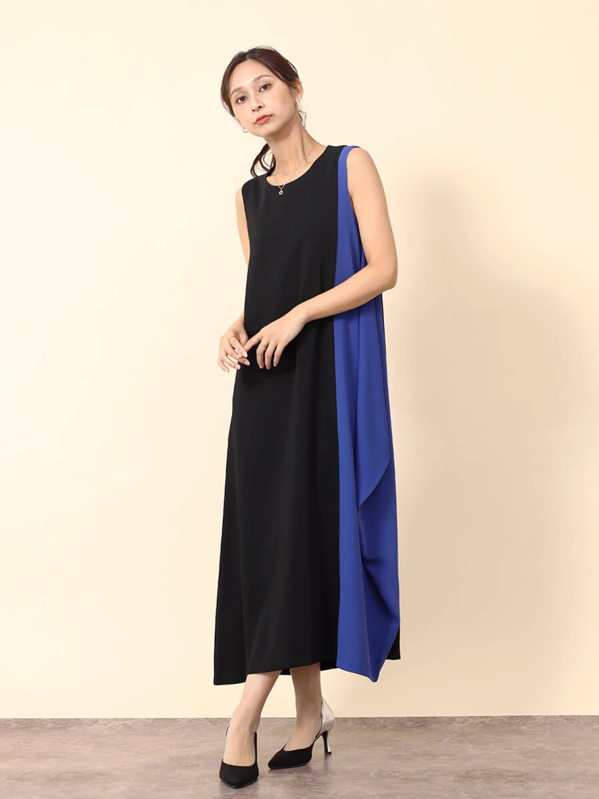 アシンメトリーバイカラーワンピース - FENNEL - FENNEL｜YAMADAYA STORE