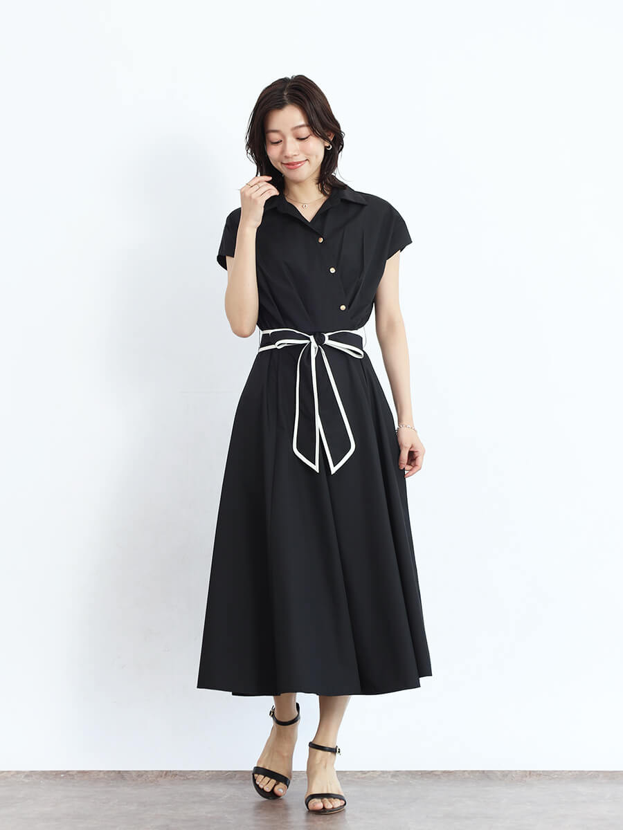 パイピングリボン付きワンピース - FENNEL - FENNEL｜YAMADAYA STORE