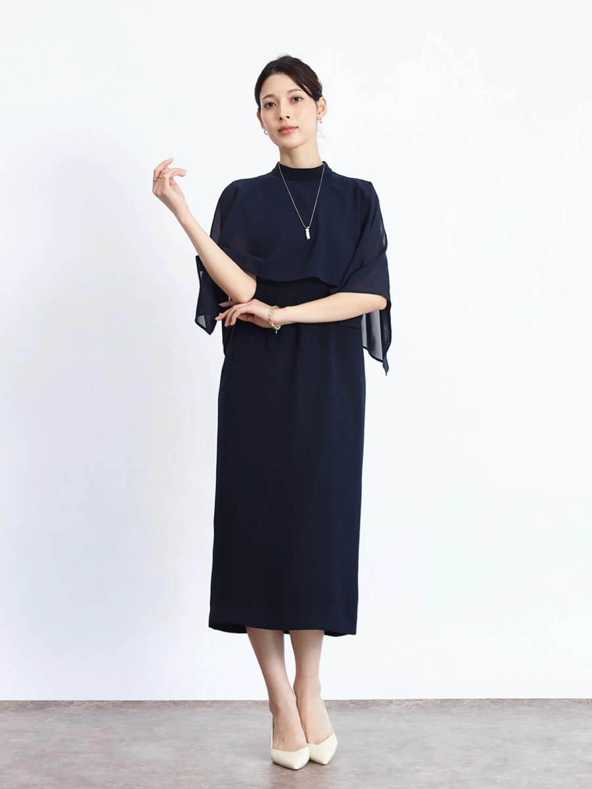 YAMADAYA fennelシアースリーブワンピース YAMADAYA fennelシアースリーブワンピース
